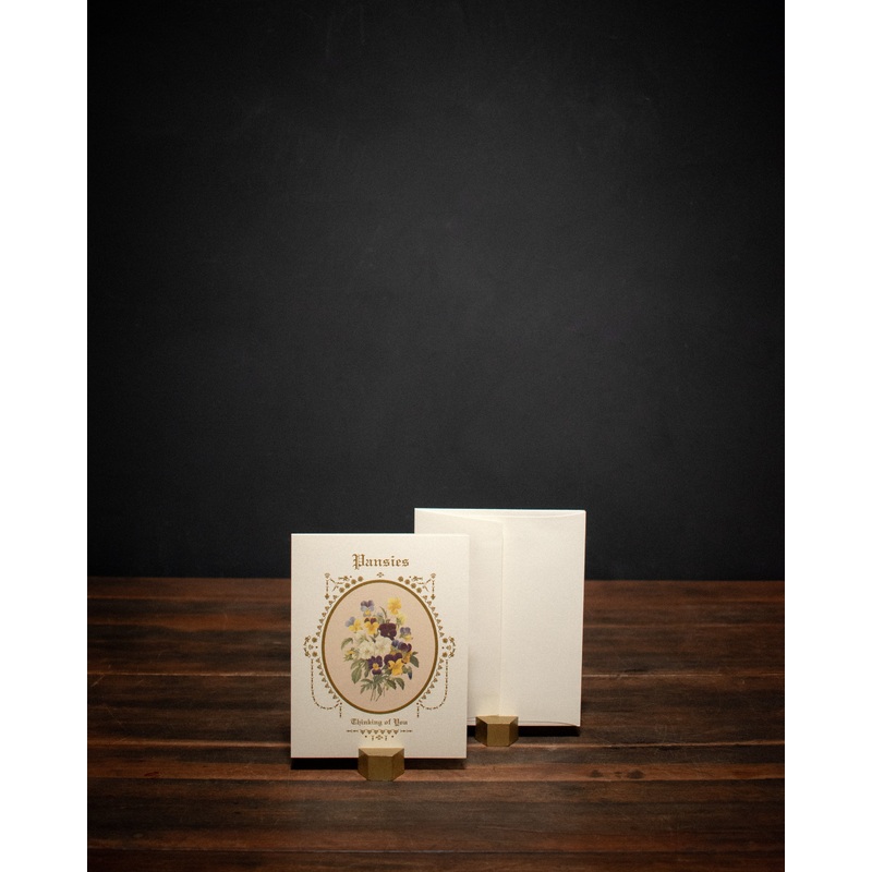 Open Sea Pansy Friendship Card