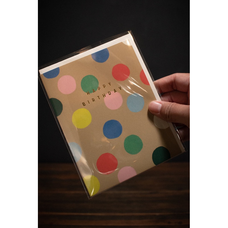 Rainbow Dots Birthday Card