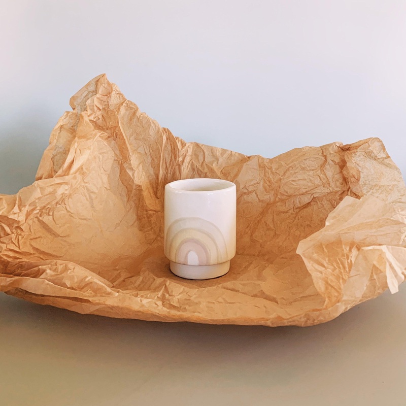 Luna Reece Ceramics – Neutral Rainbow Small Pot