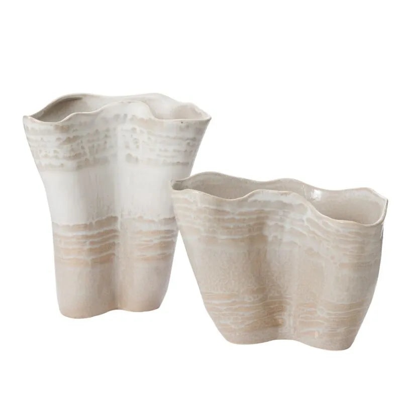 Claribel Vase|9.25″x 5.75″x 11″|10.75″x 6.25″x 8″