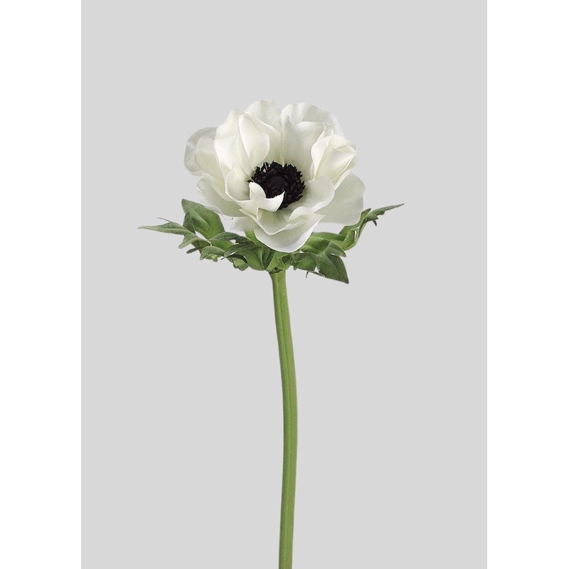 Artificial Blooming Flowers Cream Anemone – 17