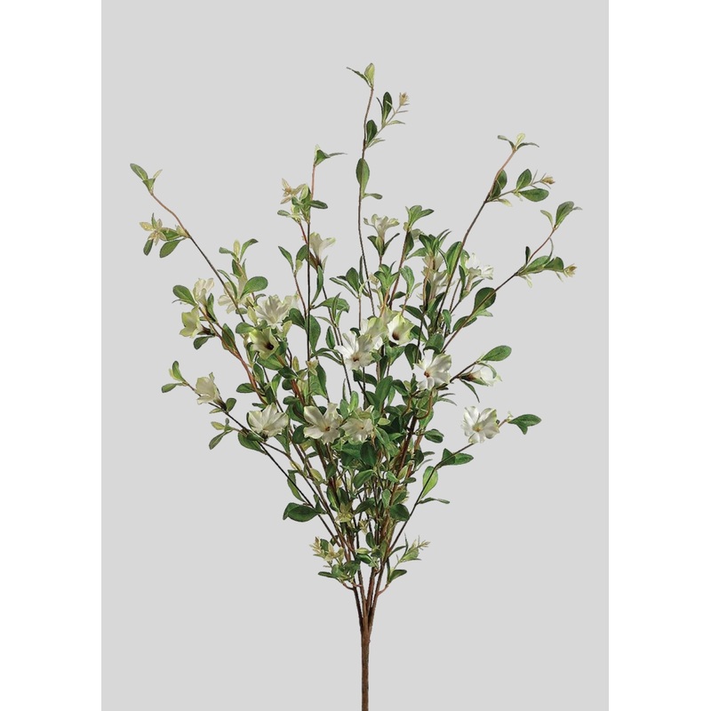 Fake Blooming Wild Petunia Flower Bush in Cream – 30