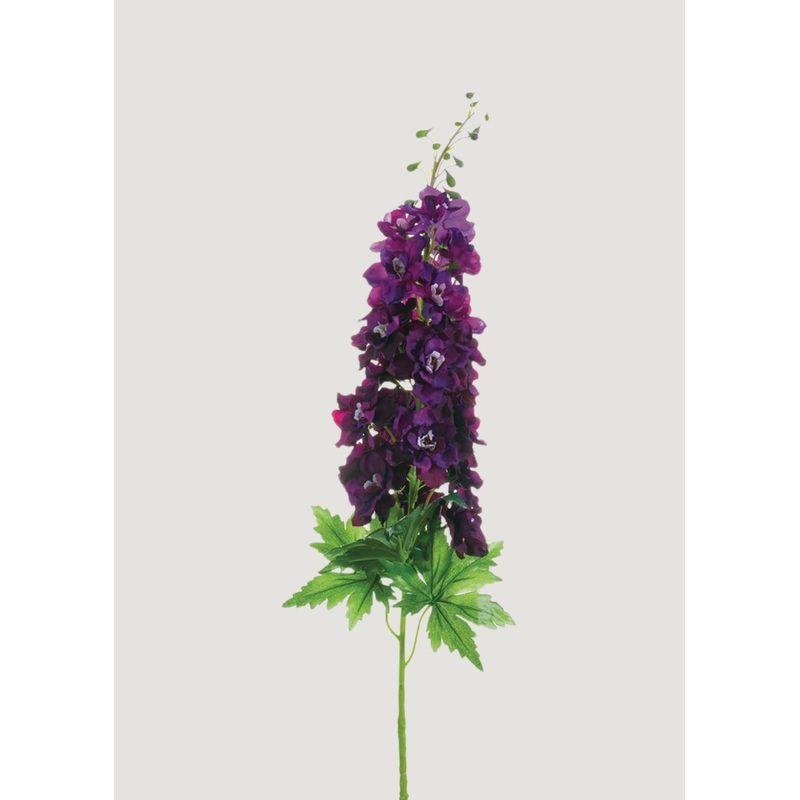 Fake Delphinium Wildflower in Deep Purple – 37.5