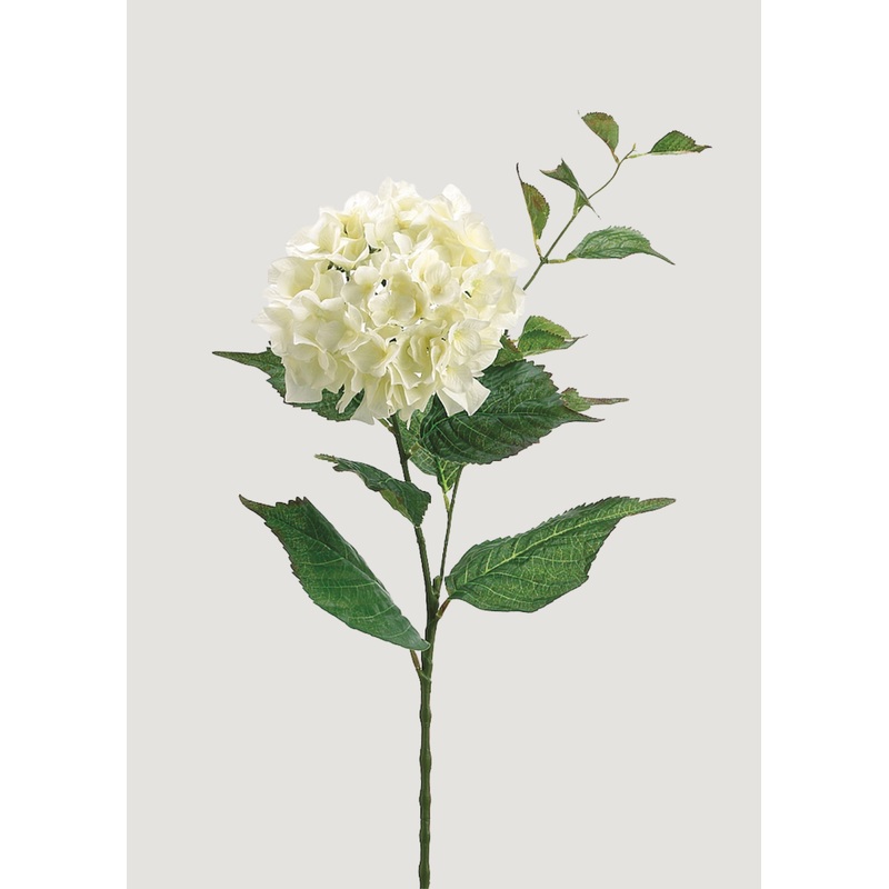Fake Hydrangea Flower in Cream White – 34