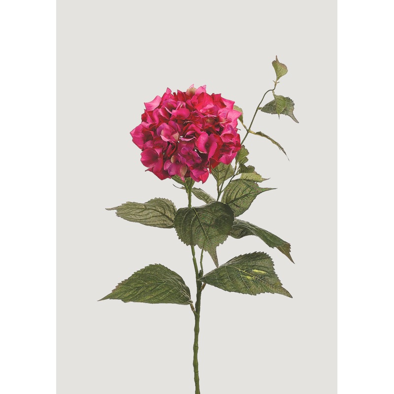 Fuchsia Pink Artificial Hydrangea Flower – 34