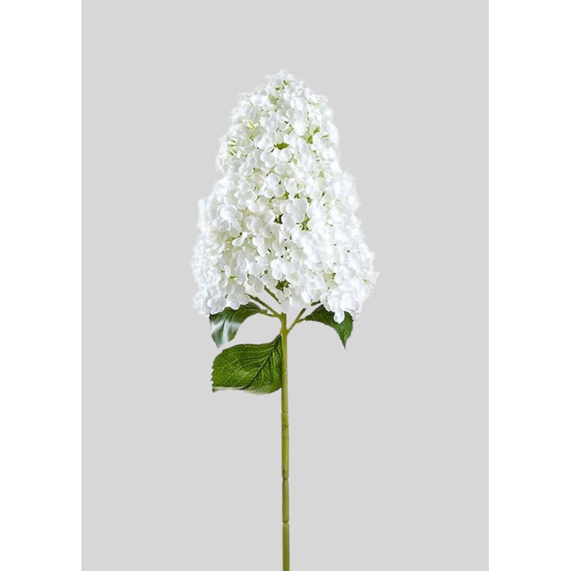 Large Artificial Cone Hydrangea Flower in White – 40