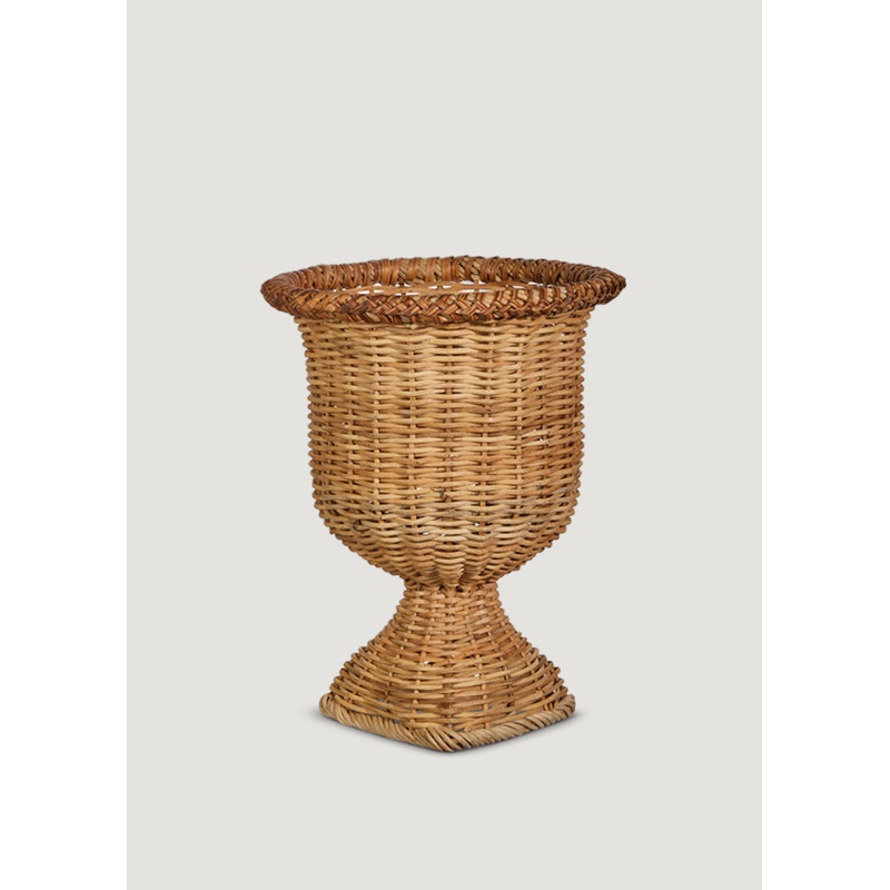 Woven Rattan Urn Planter Pot – 15