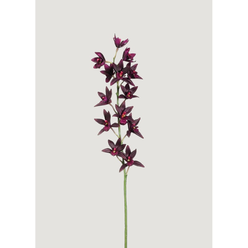 Artificial Cymbidium Orchid in Plum – 38