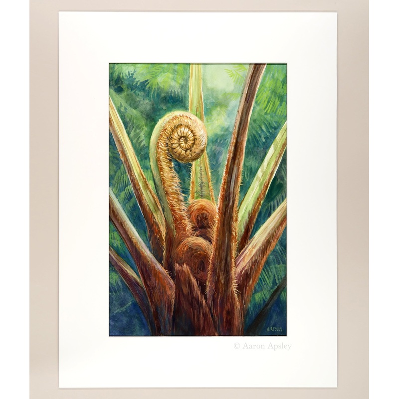 Tree Fern – Original Watercolor
