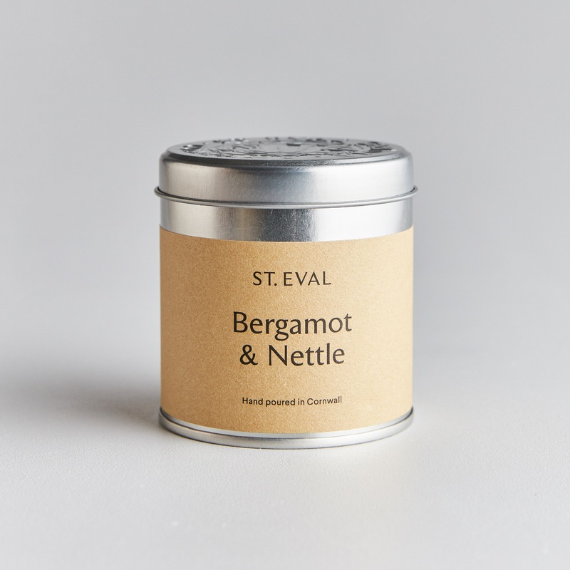 Bergamot & Nettle Scented Tin Candle | St. Eval