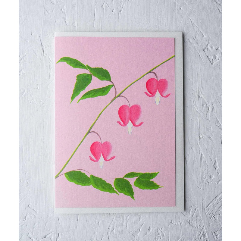 Greeting Card – Bleeding Heart by Stengun Drawings