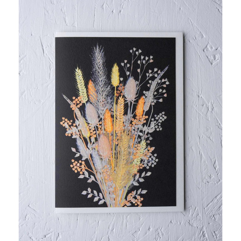 Greeting Card – Dried Stems by Stengun Drawings
