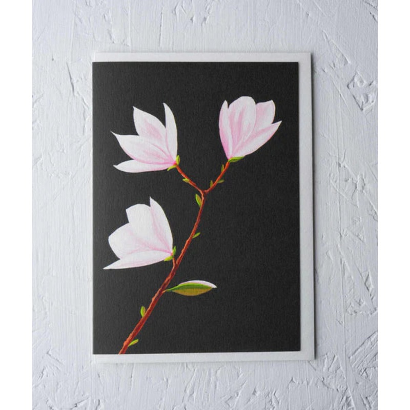Greeting Card – Magnolia by Stengun Drawings
