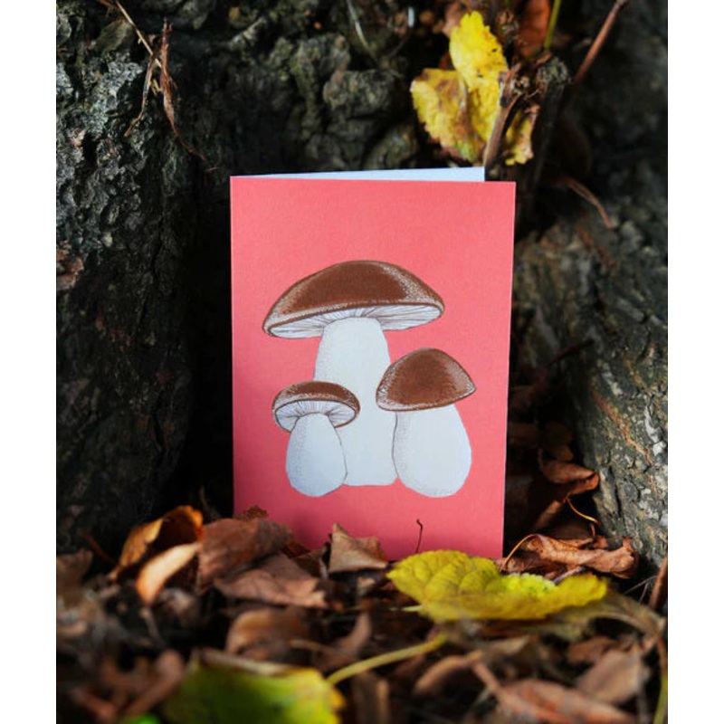 Greeting Card – Porcini by Stengun Drawings