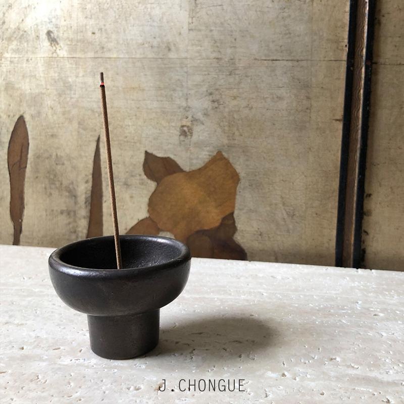 Incense Burner Black Bronze by Henry Wilson