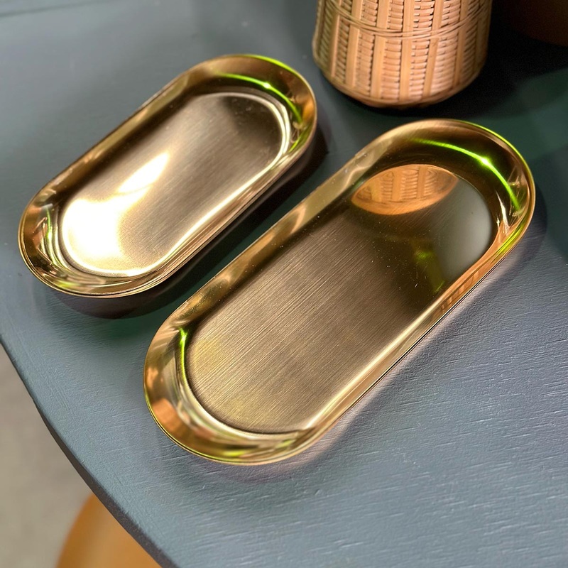 Taiyo Brass Oval Tray|Small|Large