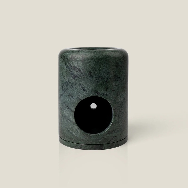 India Green Expanse Oil Burner by Addition Studio