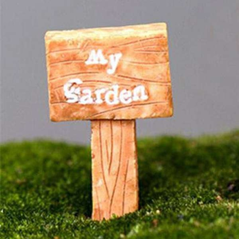 My garden signboard plastic miniature garden toy – 1 Piece