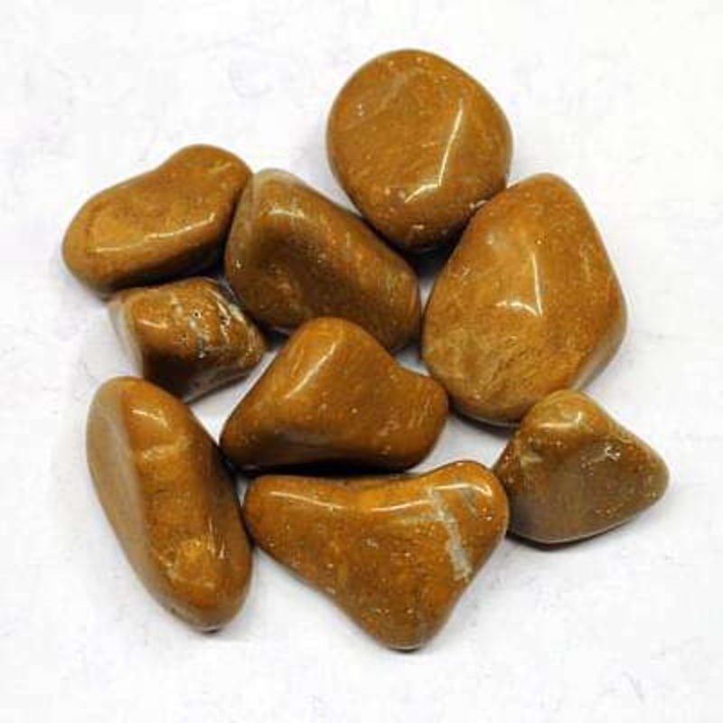 River Pebbles (Camel Color, Medium) – 1 kg