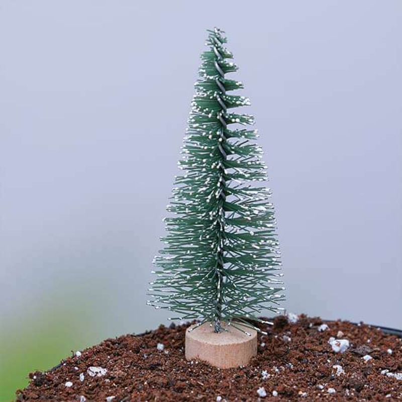 Christmas tree plastic miniature garden toy (Green) – 1 Piece