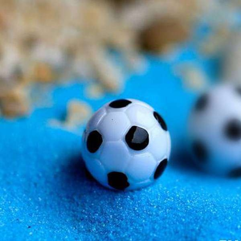 Football plastic miniature garden toys – 2 Pieces