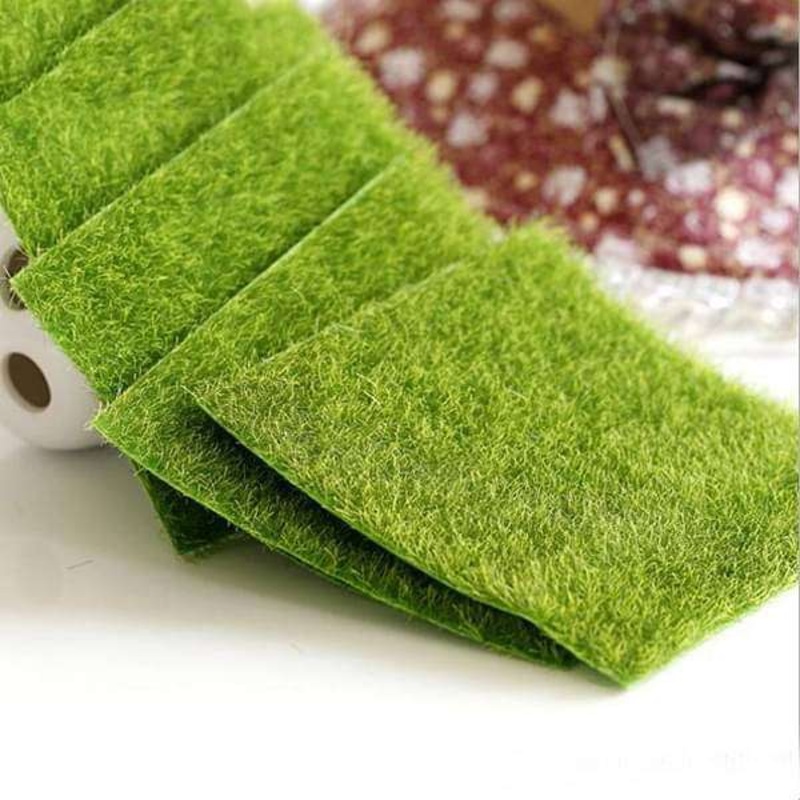 Artificial lawn grass plastic mat miniature garden toy – 1 Piece