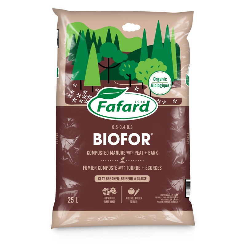 BIOFOR COMPOST WITH PEAT AND BARK  – 25L BAG
