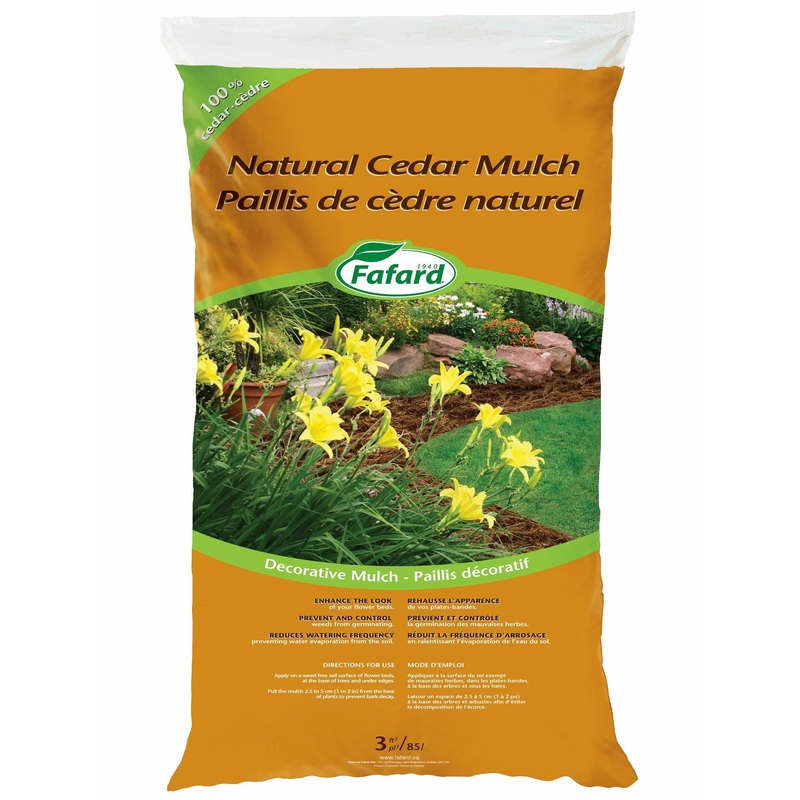 CEDAR MULCH NATURAL – 3 CU FT BAG