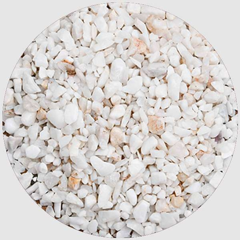 Marble Chips Pebbles (White, Small, Polished) – 50 g