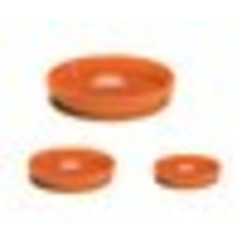CLAY SAUCERS NATURAL COLOUR – GLAZED