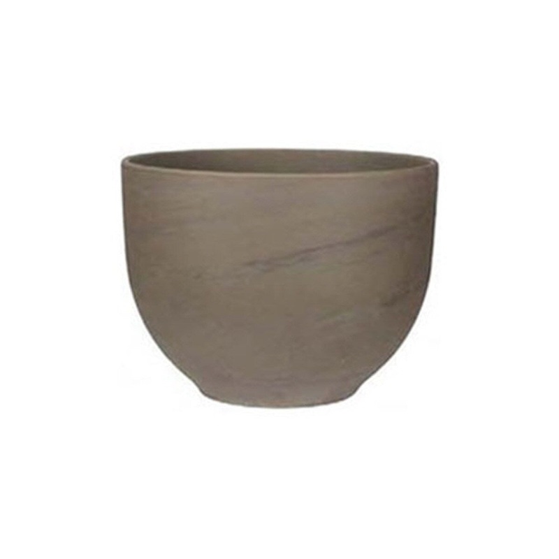 ELARA POT -13 x 9.5 – BASALT (BROWN)