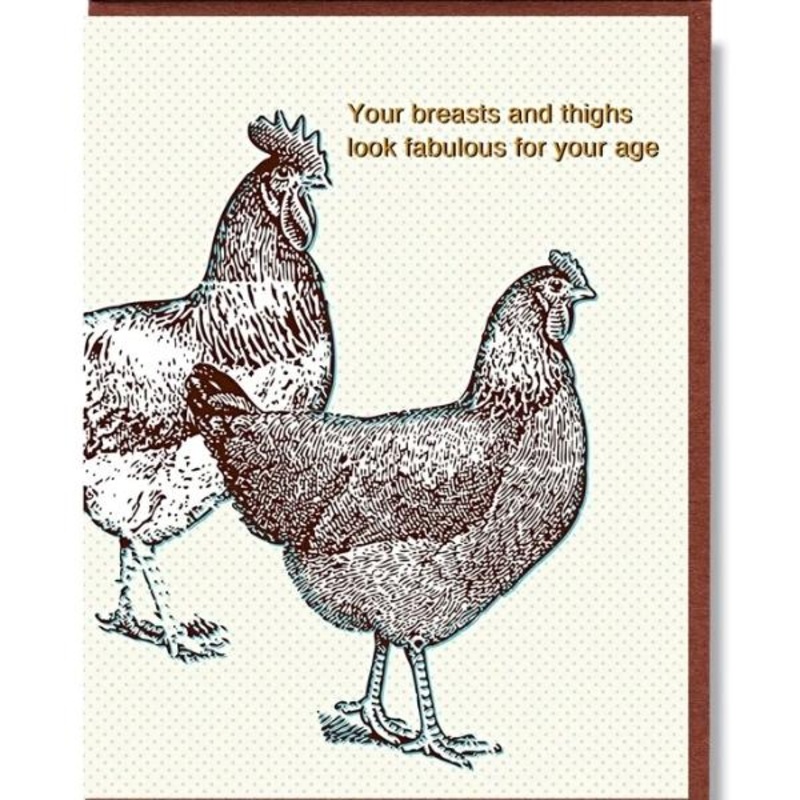 Breasts and Thighs Birthday Card