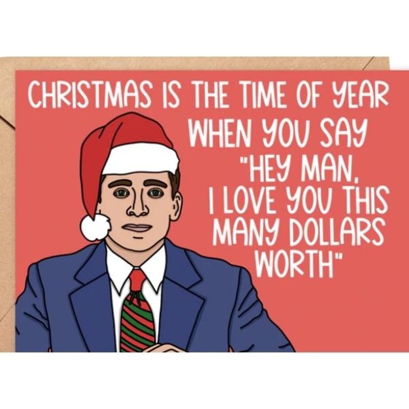 Michael Scott Christmas Card