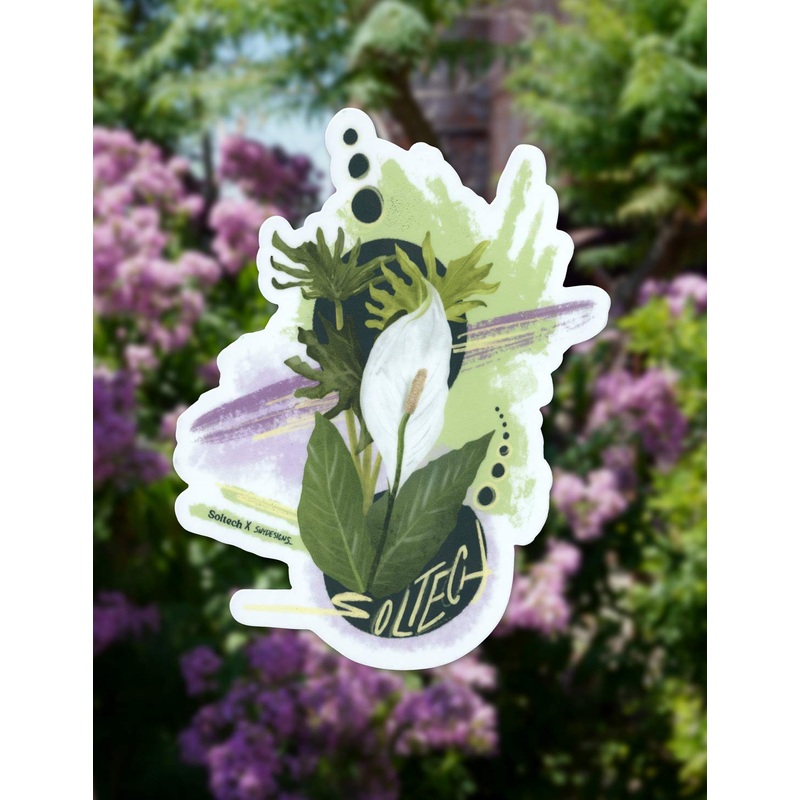 Peace Lily Vinyl Sticker|Peace Lily Vinyl Sticker