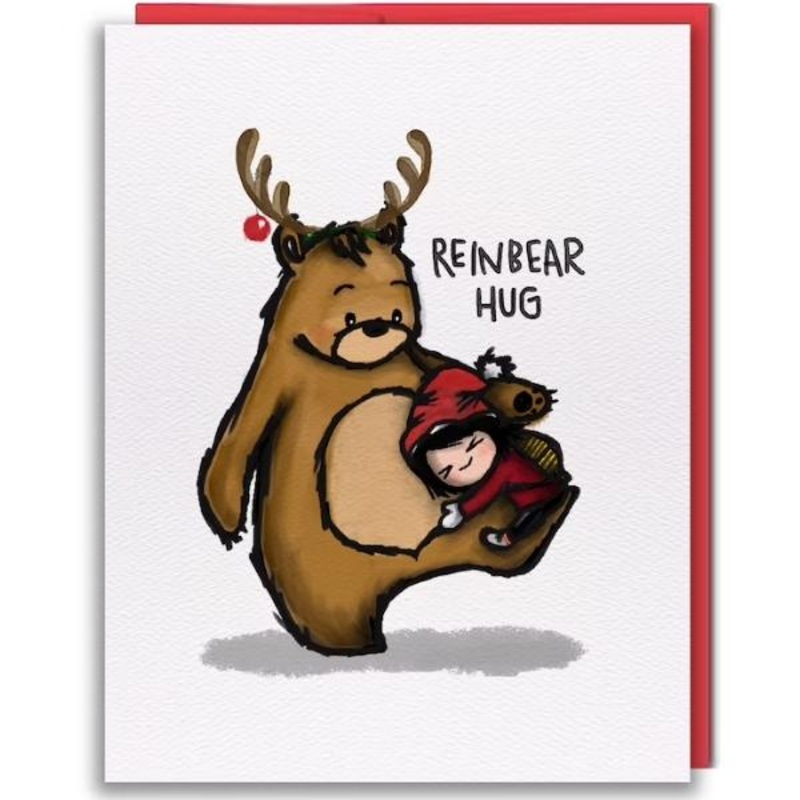 Reinbear Hug Card