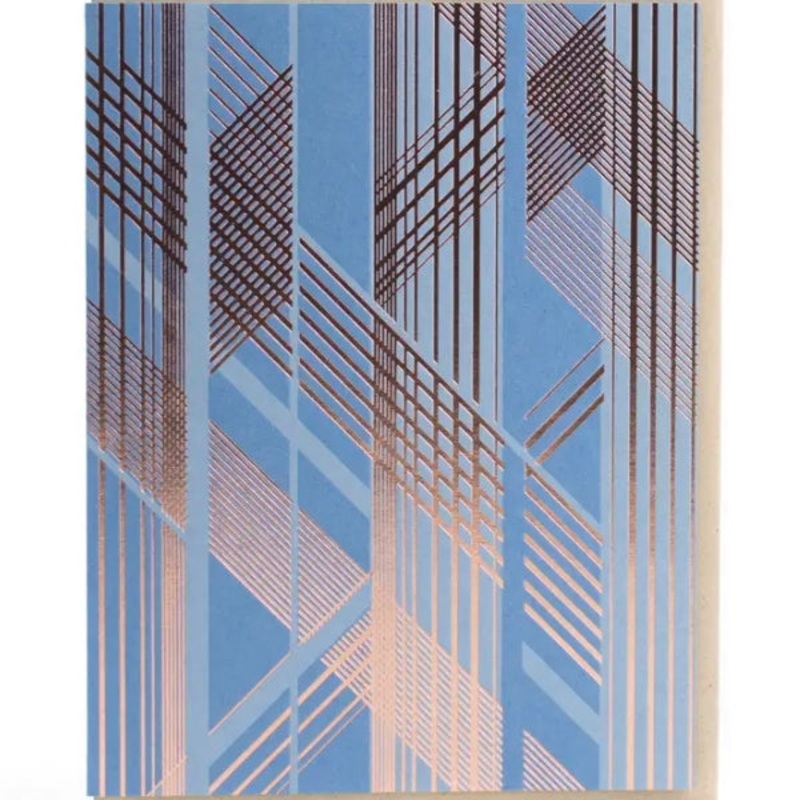 Geometric Zig Zag Greeting Card