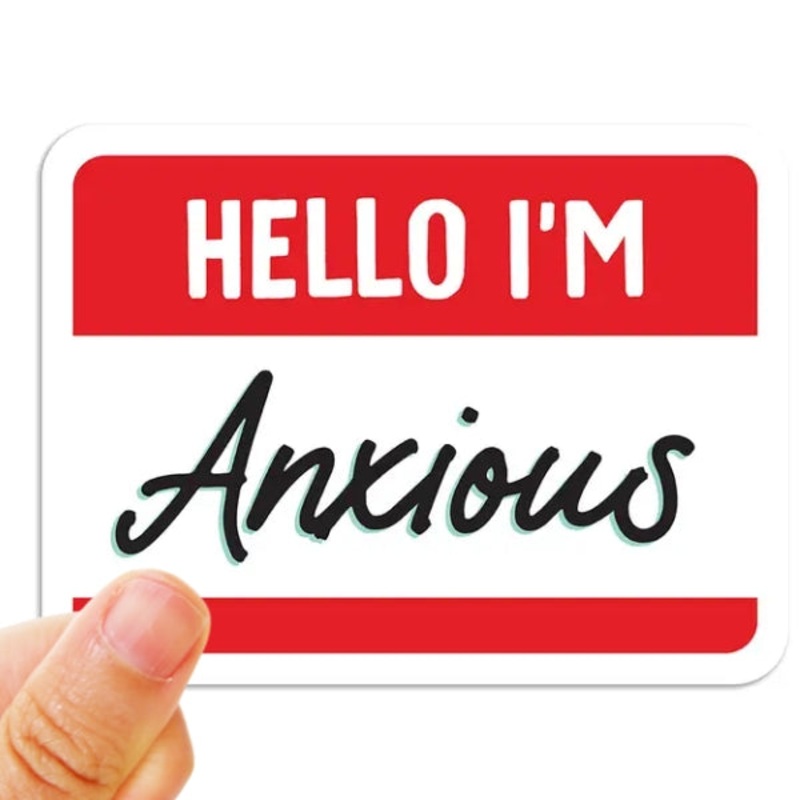 Hello I’m Anxious Vinyl Sticker