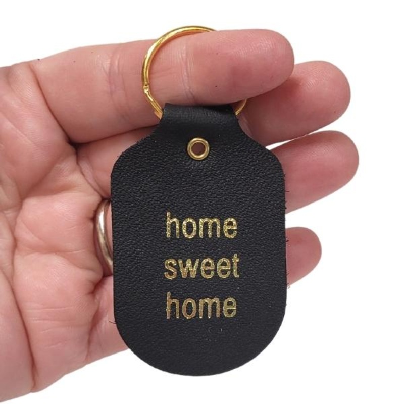 Leather Key Chain – Home Sweet Home