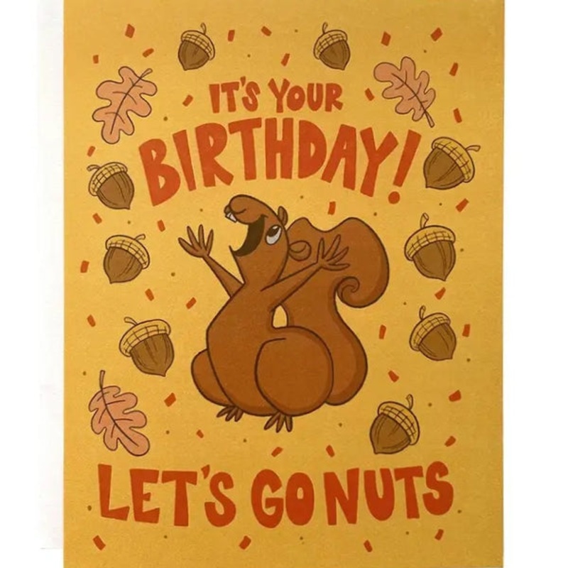 Squirrel Birthday Card