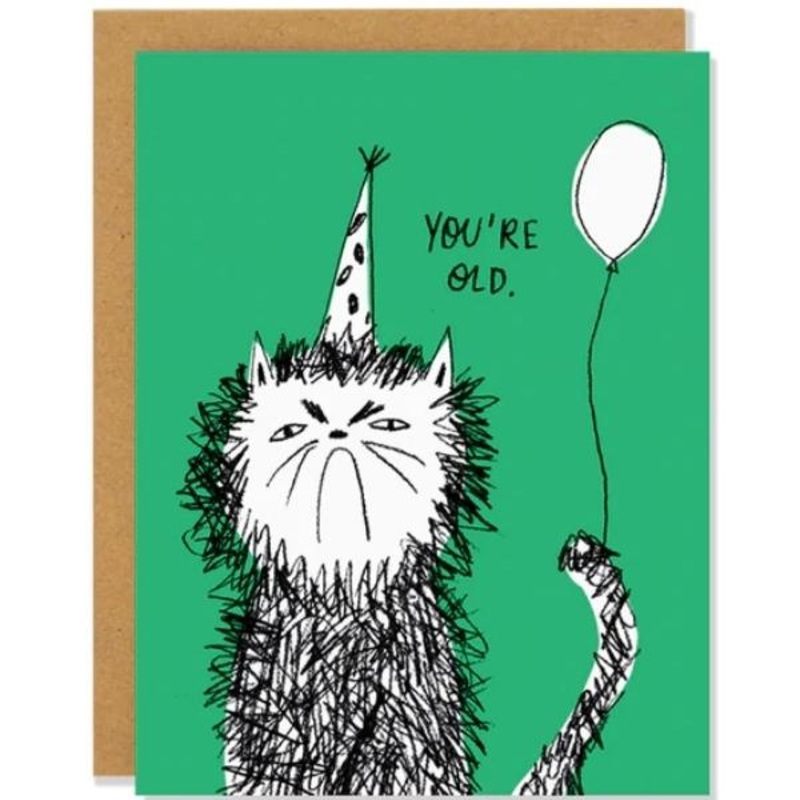 Snitty Kitty Birthday Card