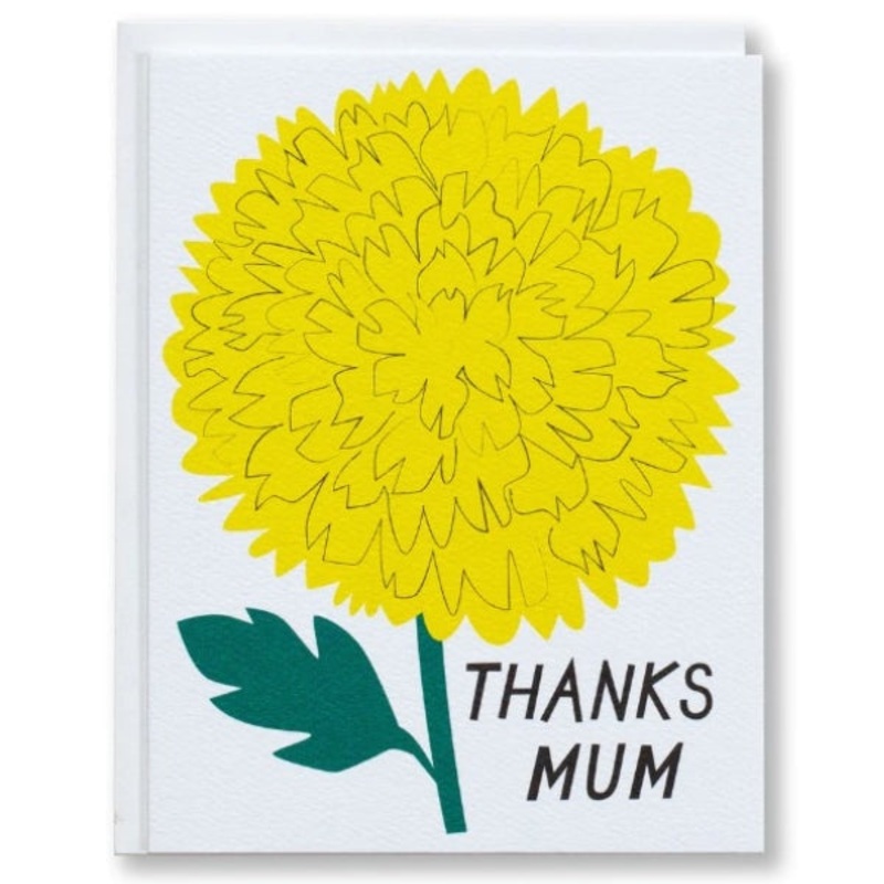 Thanks Mum Chrysanthemum Mother’s Day Card