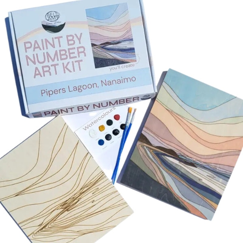 Watercolour Paint By Number DIY Art Kit – Pipers Lagoon