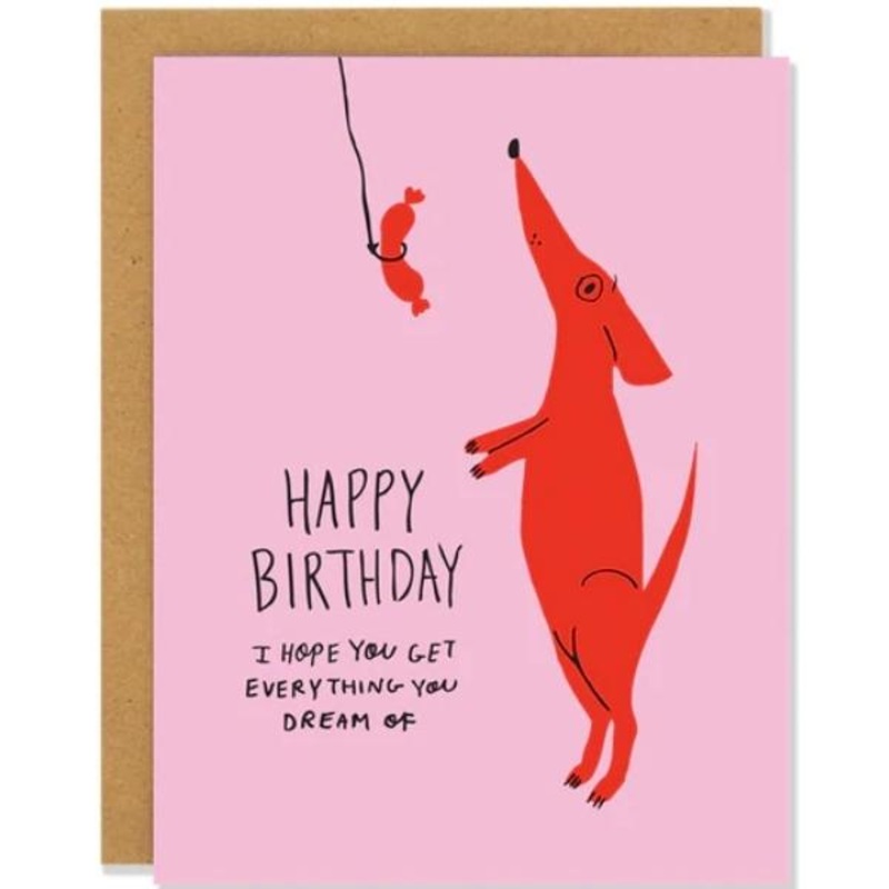 Dog Dreams Birthday Card