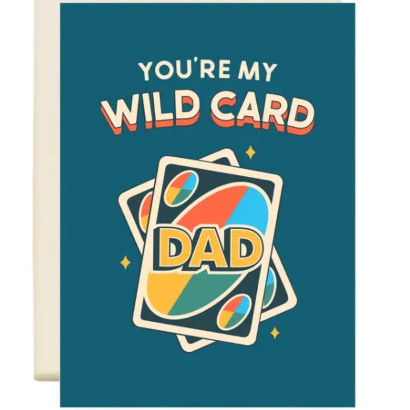 Uno Wild Card Fathers Day Card