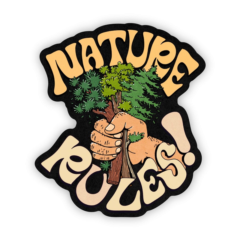 Nature Rules Sticker
