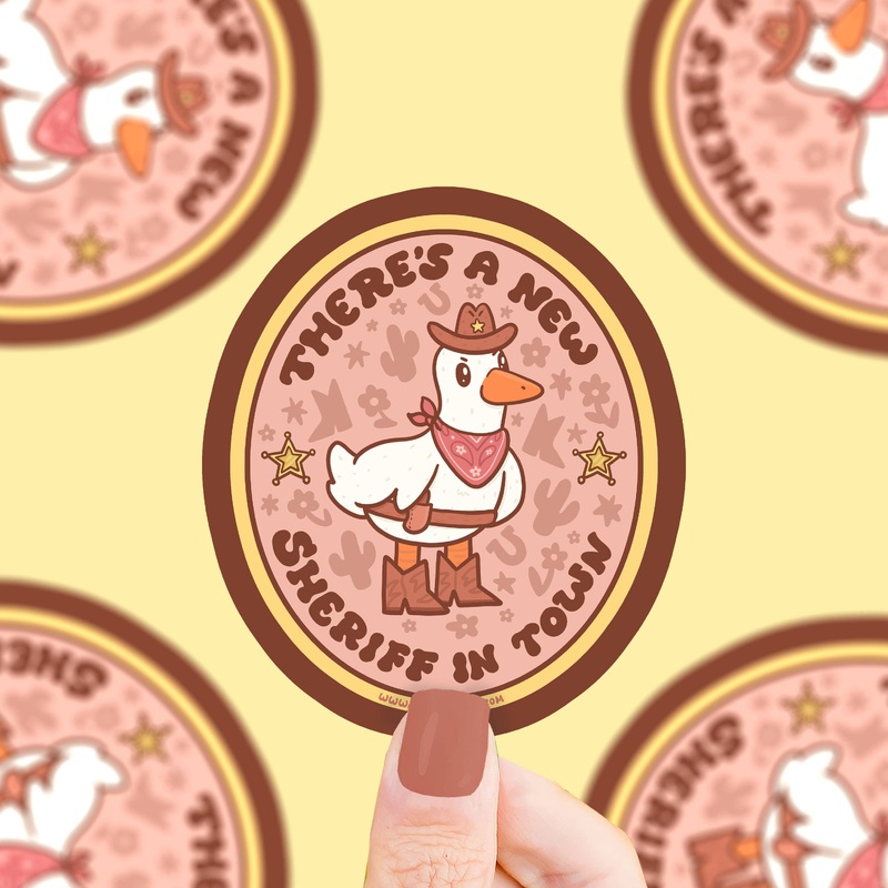Theres a new Sheriff In Town Vinyl Sticker