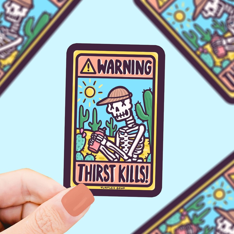 Thirst Kills Vinyl Sticker