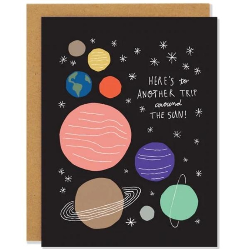 Around The Sun Birthday Card