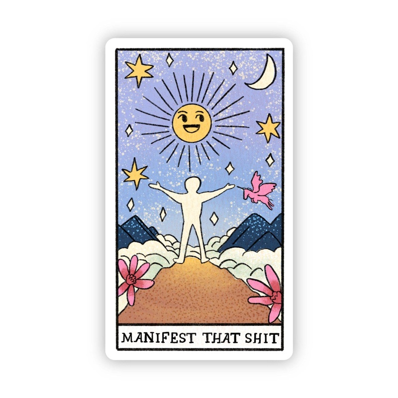 Manifest That Shit Tarot Card Sticker