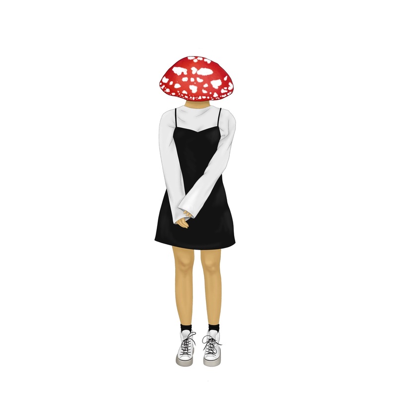 Mushroom person dress